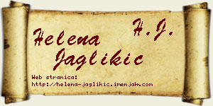 Helena Jaglikić vizit kartica